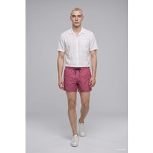 DeFacto Regular Fit Geometrik Baskılı Bağcıklı Deniz Şortu I5061AX26HS