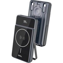 PL-F19 Dijital Ekran 3'ü 1 Arada 10.000 Mah. 22.5W Turbo Şarj Kablosuz Powerbank