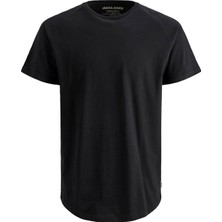 Jack & Jones Erkek Standard Kalıp Sıfır Yaka Tişört - Curved