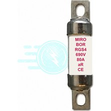 Miro Rgs4 690V 80A Ar 17/80 Hızlı Porselen Sigorta – 2'li Paket