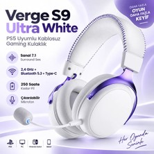 Akko Verge S9 Ultra White Ps5 Uyumlu Kablosuz Gaming Kulaklık