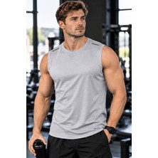 Erkek Nem Emici Hızlı Kuruma Atletik Teknik Performans Sporcu Sıfır Kol T-Shirt Drıfıt-Sıfırkol
