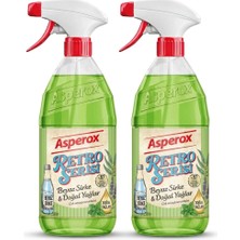 Asperox Retro Serisi Beyaz Sirke & Doğal Yağlar Çok Amaçlı Yüzey Temizleyici Sprey 1 L x 2 Adet