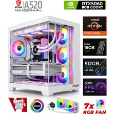 Xaser Sword X65 Ryzen 7 5700X 16GB Ram 512GB M.2 Nvme SSD 8gb RTX5060 Sıvı Soğutmalı Oyuncu Bilgisayarı