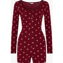 Penti Bordo Cute Bows Pointel Tulum