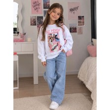 Ravza Baby Kids Manifest Baskılı Kız Çocuk Sweatshirt