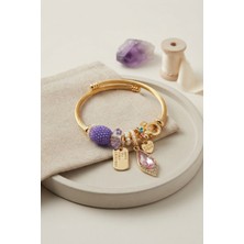 Cm Store Lila Damla Model Charmlı Bileklik 5886