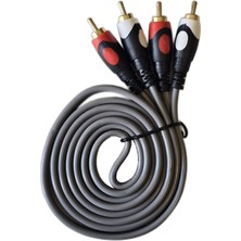 CHESTER 2 Rca 2 Rca Stereo Ses Kablosu 1.5m Amfi Tv Hoparlör Ses Sistemi Bağlantı Kablosu