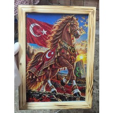 Miina Aksesuar 🇹🇷 Türk Bayrağı Temalı Dekoratif Ahşap Çerçeveli Tablo