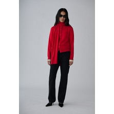 Suud Collection Kırmızı Arya Triko Hırka
