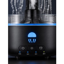 Kaliteyi Bul Ultrasonik Nemlendirici Denizanası Tasarımı Rgb LED Işıklı Sessiz Buhar Makinesi