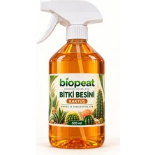 Biopeat Kaktüs ve Sukulent Bitki Besini 500 ml | Sprey Şişeli Sıvı Besin