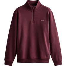 Ellesse 6WM1010 Fermuarlı Sweatshirt Bordo