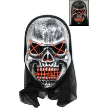 Orcan Halloween Turuncu Maske Işıklı MSK-22337