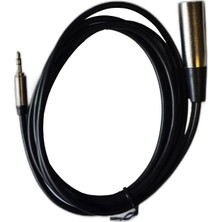 CHESTER Xlr Erkek - 3.5mm Stereo Erkek Mikrofon Kablosu 2 Metre Ses Aktarım Kablosu
