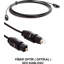 CHESTER Dijital Fiber Optik Ses Kablosu Tv Soundbar Amfi Kablosu 3 Metre Optical Kablo