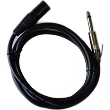CHESTER Xlr Erkek - 6.35MM Mono Jack Ses Kablosu 1.8 Metre Mikrofon Amfi Kablosu