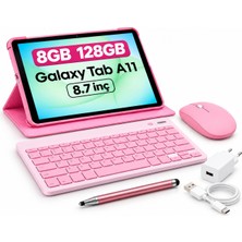 Samsung Galaxy Tab A11 8gb 128GB 8,7' Tablet+Kılıf+Klavye+Mouse+Şarj Aleti(Kalem Hediyeli)