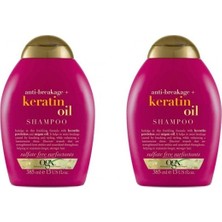 Ogx Keratin Oil Kırılma Karşıtı Şampuan 385 ml x 2 Sülfat İçermeyen Koruma ve Güçlendirme