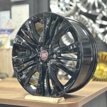 Opar Fiat Egea 16 Inç 6j 5X98 ET36 58.1 Black Orijinal Jant Seti (4 Adet, Göbek Kapağı ve Bijon Dahil)