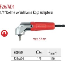 Ceta Form 1/4” Delme ve Vidalama Köşe Adaptörü F26/AD1