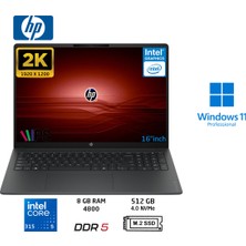 Hp Omnibook 3 16-BU0022NT Core 5 315(YENİ Nesil)8gb 512GB SSD 16" 2k IPS W11 Pro Taşınabilir Bilgisayar DX9T1EA Duddi