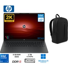 Hp Omnibook 3 16-BU0022NT Core 5 315(YENİ Nesil)8gb 1tb SSD 16" 2k IPS W11 Pro Taşınabilir Bilgisayar DX9T1EA Duddi Çanta
