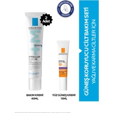La Roche-Posay La Roche Posay Cilt Kusurları Karşıtı Güneş Korumalı Cilt Bakım Seti: Effaclar Duo(+)M 40 mlX2 & Anthelios Uvmune 15ml