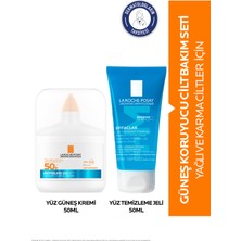 La Roche-Posay La Roche Posay Güneş Cilt Bakım Seti: Anthelios UVAIR SPF50+ Güneş Koruyucu Serum 50 ML & Effaclar Yüz Temizleme Jeli 50ml