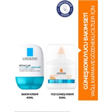 Gözenek ve Yağlanma Karşıtı Güneş Bakım Seti: Supra 40ML Krem&anthelios Uvaır 50ML Güneş Kremi