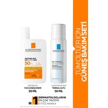 La Roche-Posay Güneş Bakım Seti:Anthelios Uvmune Yüz Güneş Kremi 50ml&Termal Su 50ml