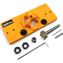 Rox Wood 0015 Tas Menteşe Yuvası Açma Kılavuzu 35mm ve 26mm Menteşeler İçin Kullanım Kolaylığı