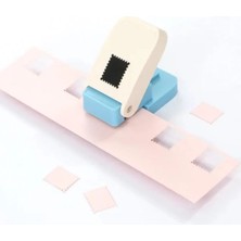 İğne İzi Pul Şekilli Kâğıt Delgeç Craft Punch – Şekilli Delgeç – Şekil Boyutu 2X2CM - Scrapbook, Hobi ve Dekorasyon