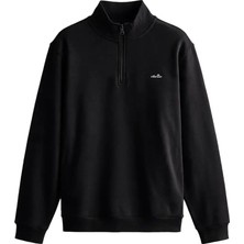Ellesse 6WM1010 Fermuarlı Sweatshirt Siyah