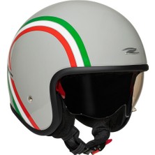 Zeus ZS-389 E20 Cool Gray Italian Color Scheme Açık Kask