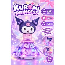 All Wear Kuromi Princess Işıklı Müzikli Dans Eden Oyuncak 360° Dönen Çarpınca Yön Değiştiren Prenses Oyuncak