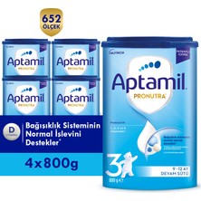 Aptamil 3 Prebiyotikli Devam Sütü 800 Gr x 4 Adet 3200 Gr