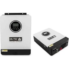 Or-Tec  Ortec 12/24V 4.2kw Çift Fonksiyonlu Akıllı Inverter
