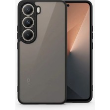 Nezih Case Vivo V40 Lite 5g ile Uyumlu Kamera Korumalı Arkası Mat Şeffaf Kenarları Silikon Kılıf