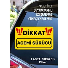 Sticker Usta Acemi Sürücü Yeni Sürücü Sticker Su Geçirmez Sticker Araba Motor Duvar Cam Etiket Sticker