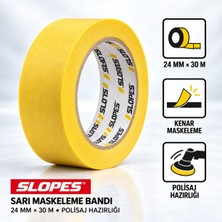 Slopes Sarı Maskeleme Bandı 24 mm × 30 M
