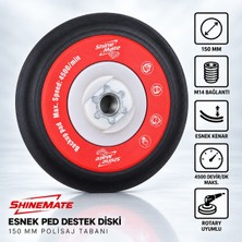 Shine Mate Shinemate Flexedge Esnek Ped Destek Diski 150 mm M14 35