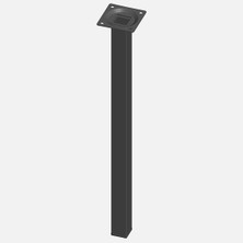 Regalux Masa Ayağı Kare Siyah 40CM