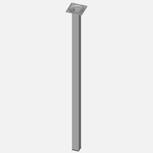 Regalux Masa Ayağı Çelik Boru Kare 600MM Beyaz