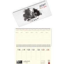 Sticker Art 2027 Atatürk Sözler Haftalık Masa Takvimi Masa Sümeni Büyük Boy 33X16 cm