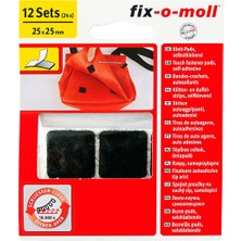 Fix O Moll Fix-O-Moll Cırtbant Pads Siyah 25X25 mm