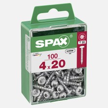 Spax Yuvarlak Başla Galvaniz 4X25