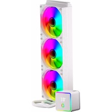 FRISBY 360MM FCL-360W ARGB AM5-1851p Sıvı Soğutmalı İşlemci Fanı Beyaz