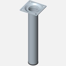 Regalux Masa Ayağı, Çelik Boru Yuvarlak, 200MM, Paslanmaz Çelik Renginde