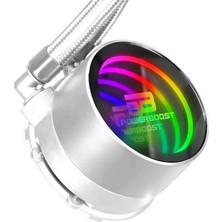 Powerboost 240MM Deep PB-LCS-PI240-W Argb Sıvı Soğutmalı AM5-1851P Işlemci Fanı Beyaz